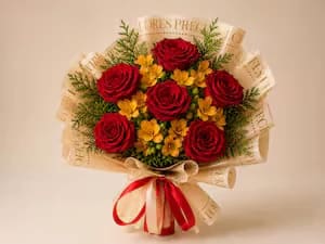 Buquê 6 Rosas Importadas - Você é Especial